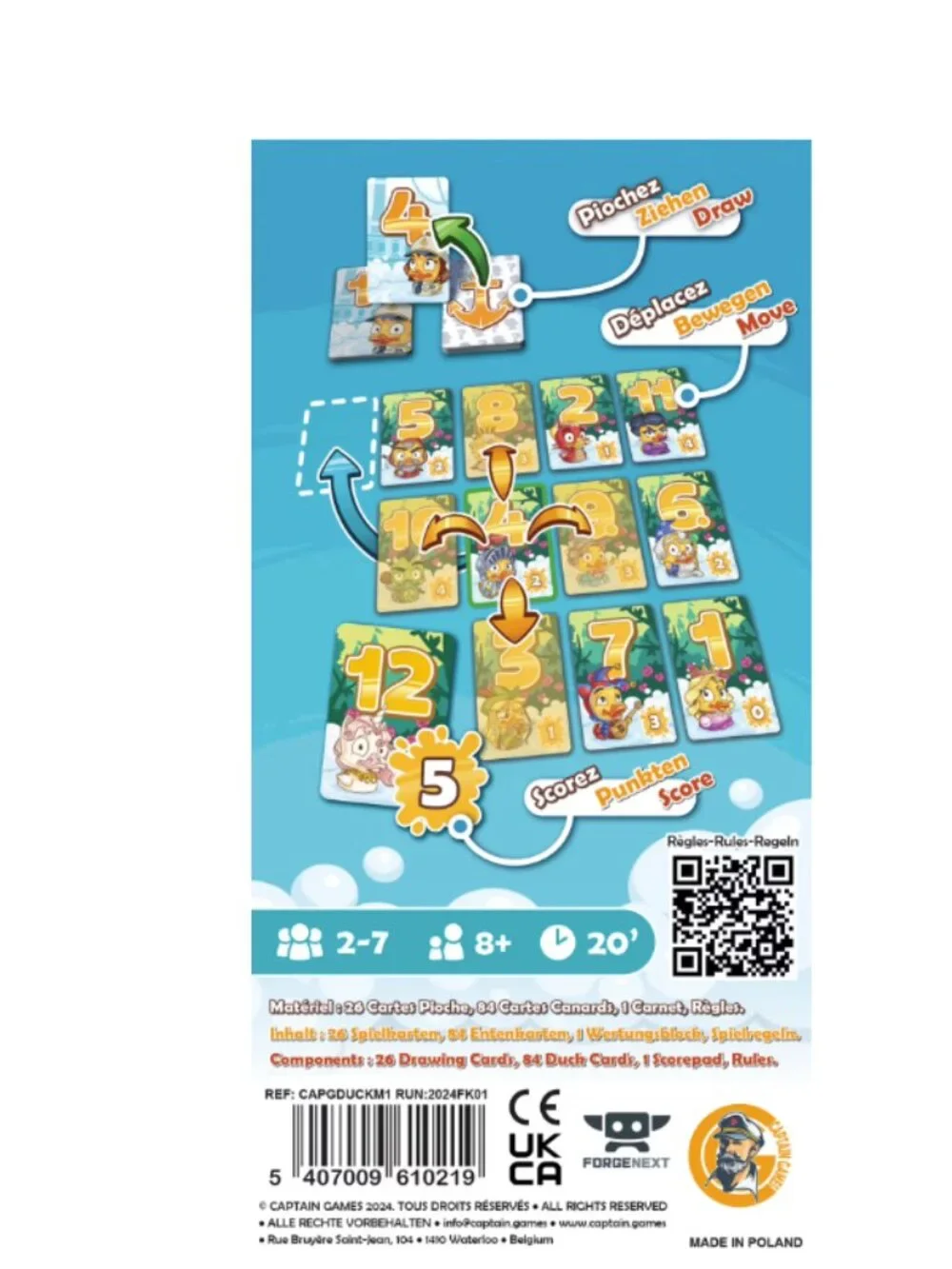 Duck & Cover Party Card Game Asmodee 2-7 Players Ages 7+ 30 Min